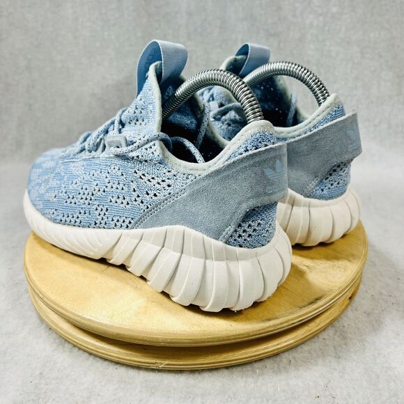adidas Tubular Doom Sock J 'Easy Light Blue' Knit Pk Shoes Youth Boys Girls 5.5 - Picture 7 of 8